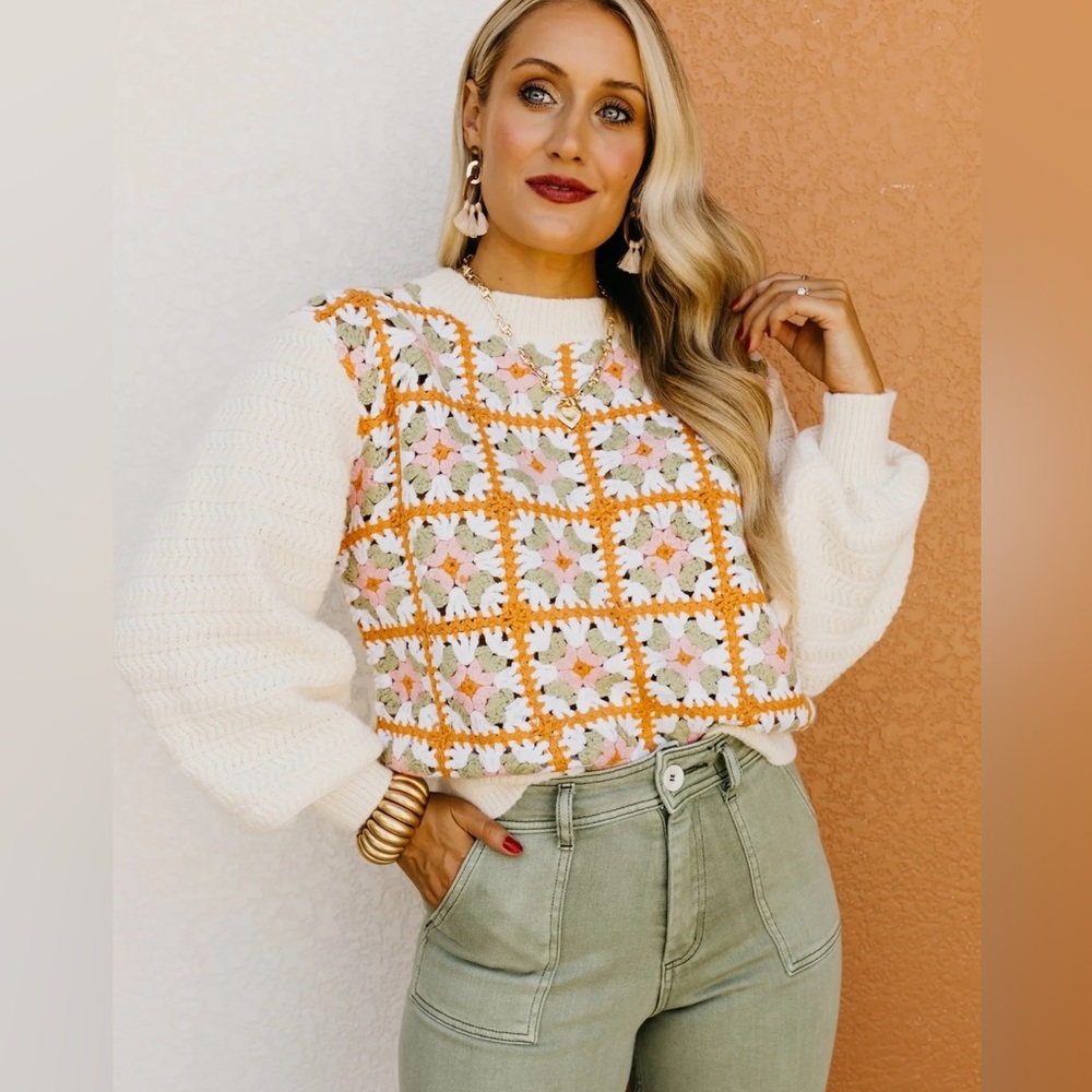 NWT Bibi XL Granny Sweater - Picture 5 of 12